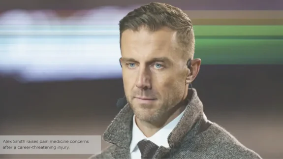 alex smith raises pain medicine concerns after a career-threatening injury